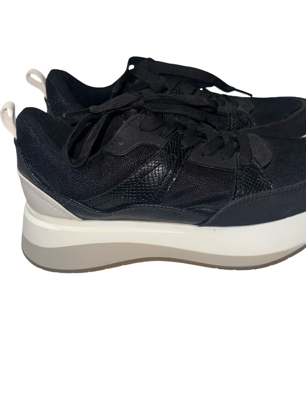 Zara Women's Black Trainers Platform Sneakers Shoes Sz 40
